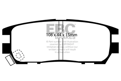 EBC Greenstuff Rear Brake Pads For Mitsubishi Shogun 2.8 TD V46 ABS 94 > 00 • $55.79